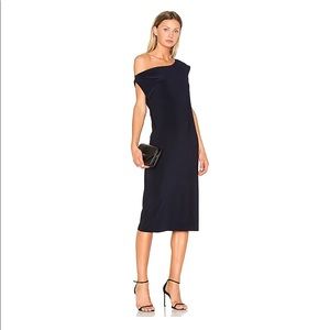 NWT Norma Kamali Drop Shoulder Dress in Midnight